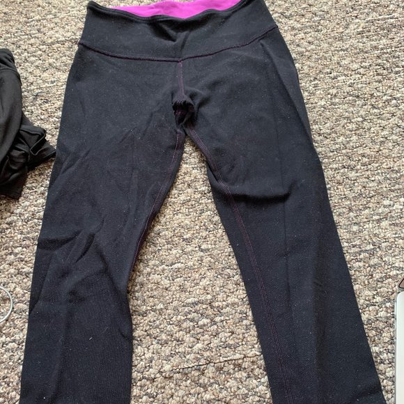 Lululemon Athletica Revsersible Cropped Leggings - Picture 1 of 4